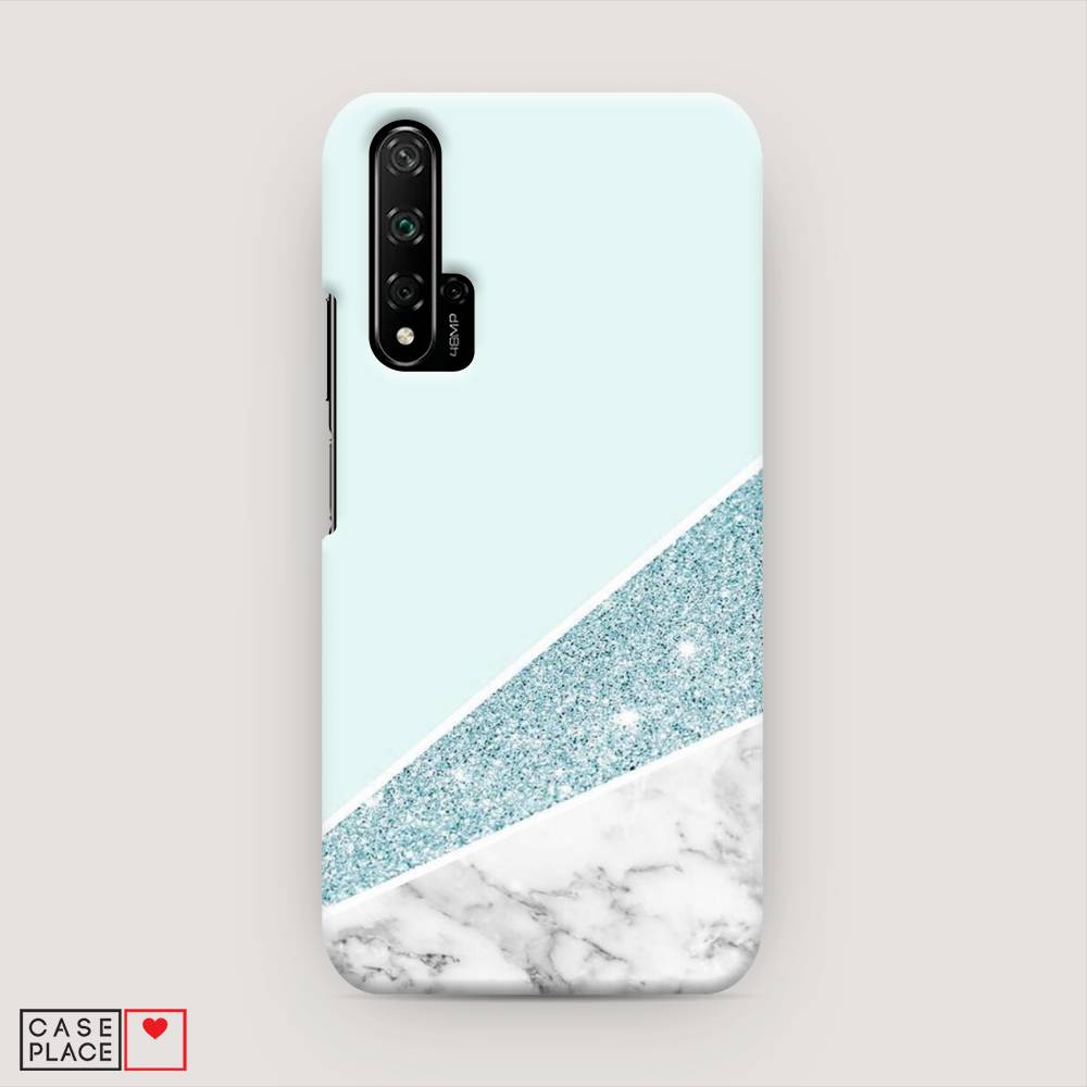 

Чехол Awog "Мрамор с голубыми блестками" для Huawei Nova 5T, 610520-2