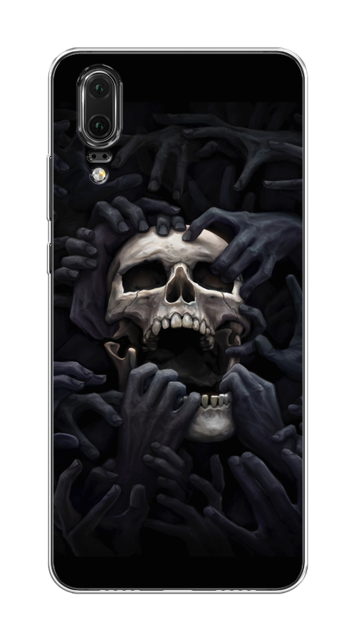 

Чехол Awog на Huawei P20 "Череп 29", Черный;серый, 64350-9