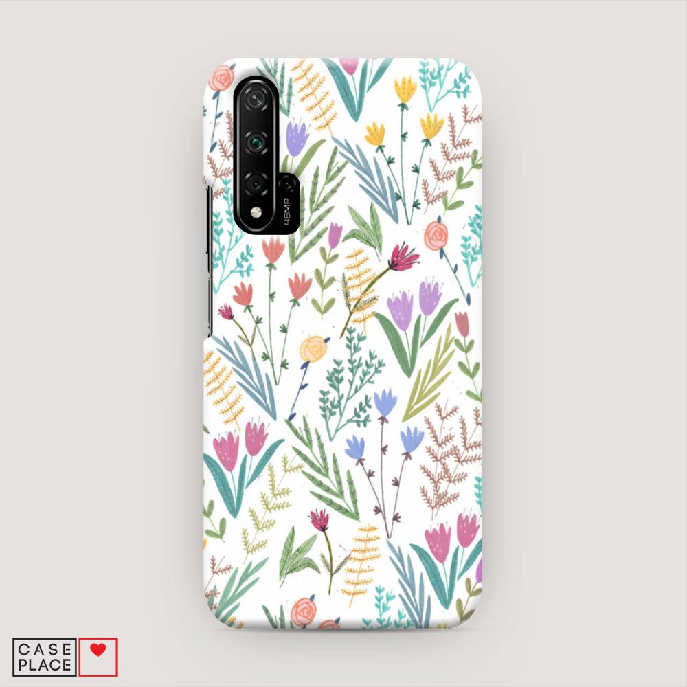 

Чехол Awog "Полевые цветы рисунок" для Huawei Nova 5T, 610520-6