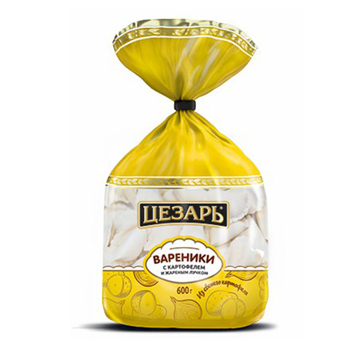 

Вареники Цезарь с картофелем и жареным лучком 600 г