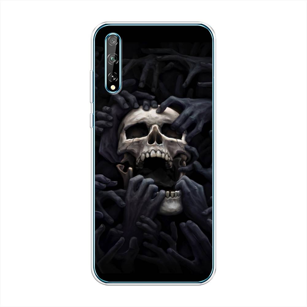 

Чехол Awog на Huawei Y8p "Череп 29", Черный;серый, 6103450-9