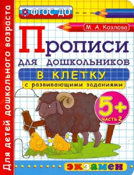 

Прописи для Дошкольников в Клетку. 6+. ФГОС ДО