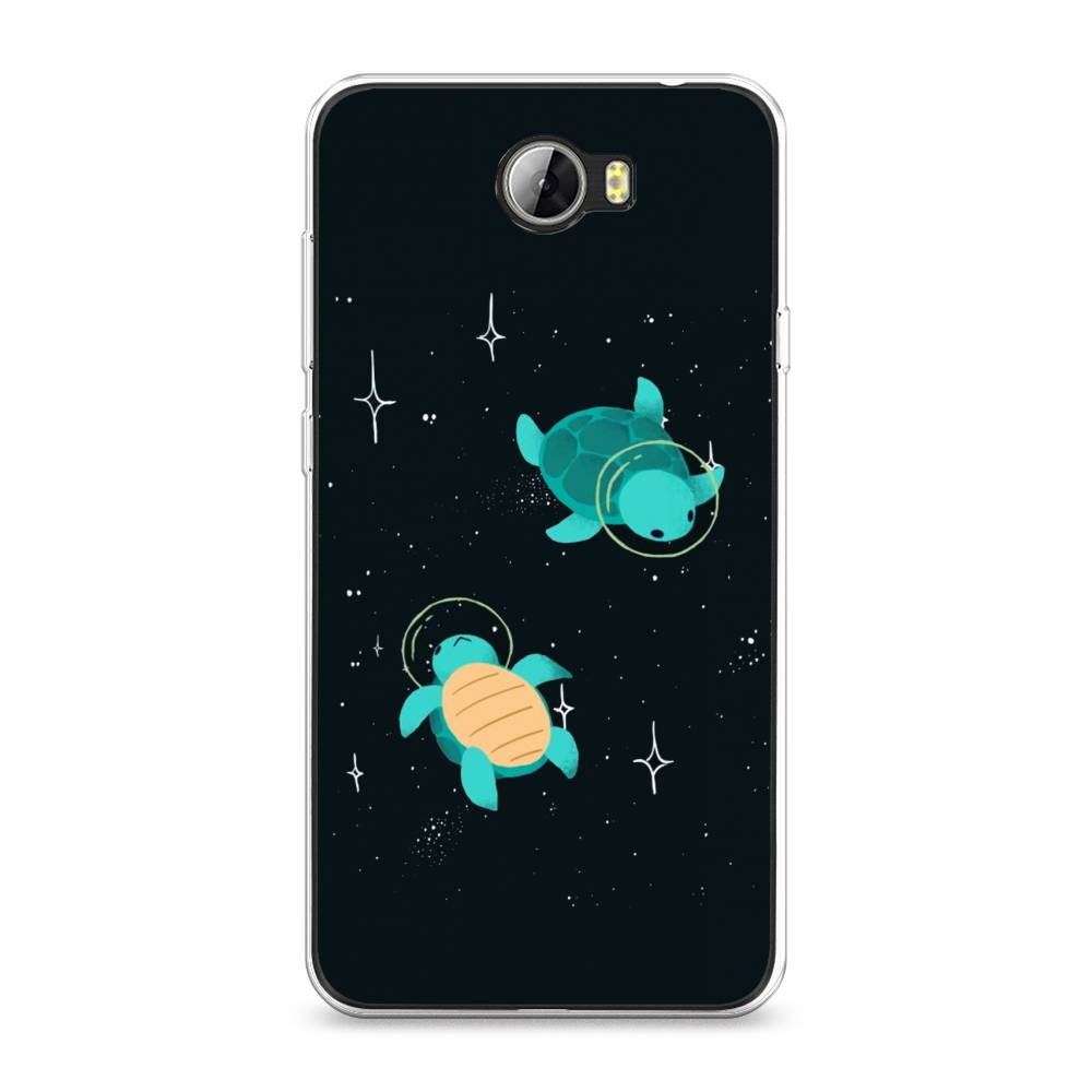 

Чехол Awog на Honor 5A "Черепашки космонавты", Черный;синий, 60350-4