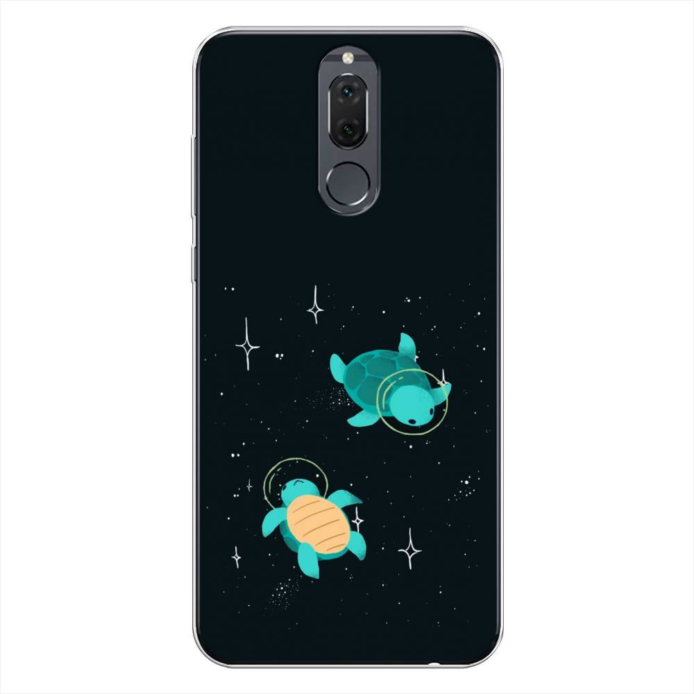 

Чехол Awog на Huawei Nova 2i "Черепашки космонавты", Черный;синий, 64150-4