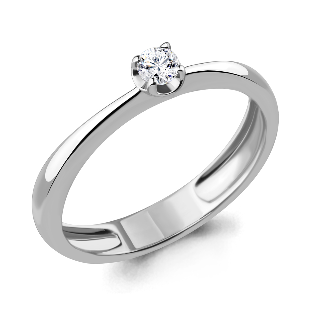 

Кольцо из белого золота с бриллиантом Aquamarine Aquamarine 961282_585_бз р. 15,5, 961282_585_бз