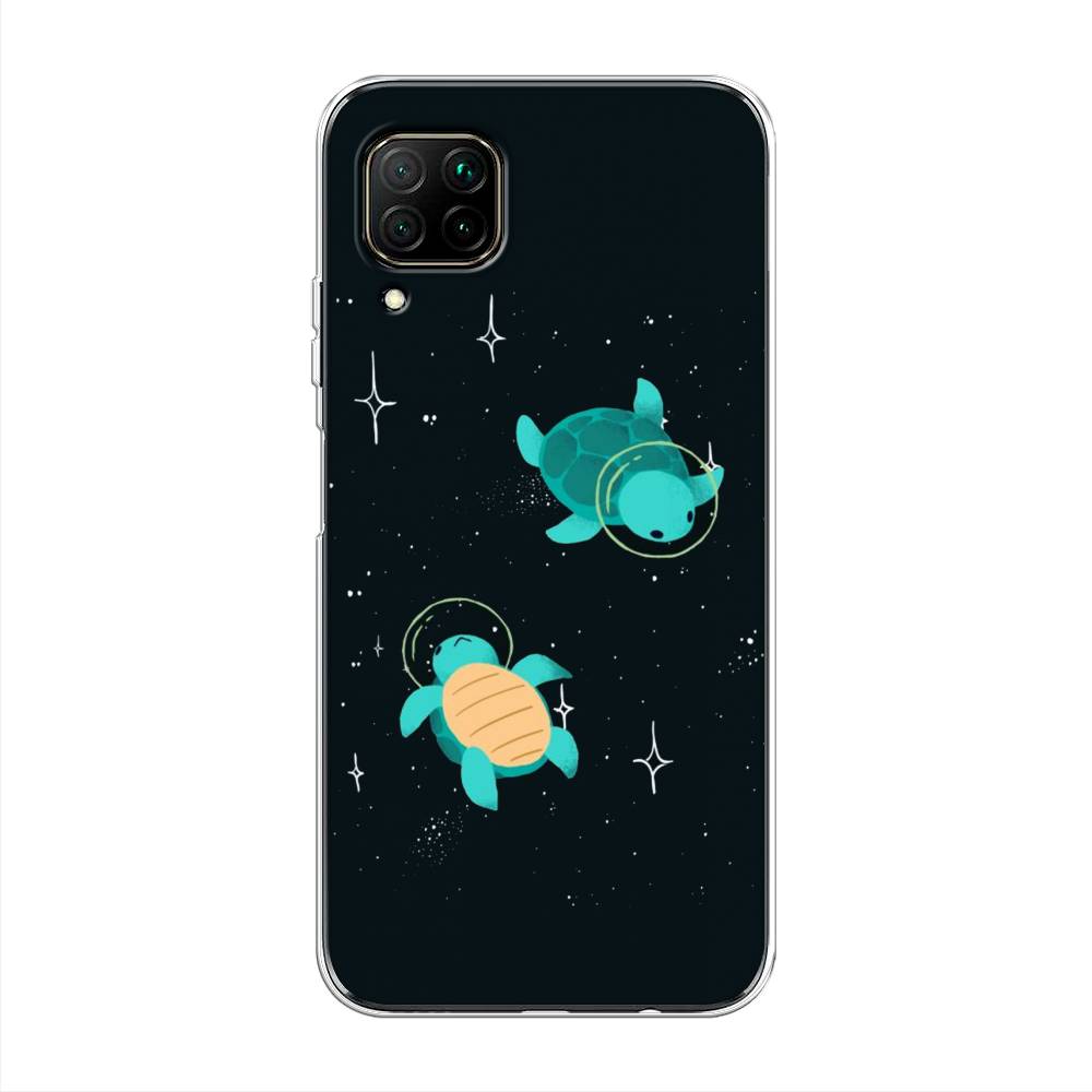 

Чехол Awog на Huawei Nova 6 SE "Черепашки космонавты", Черный;синий, 611750-4