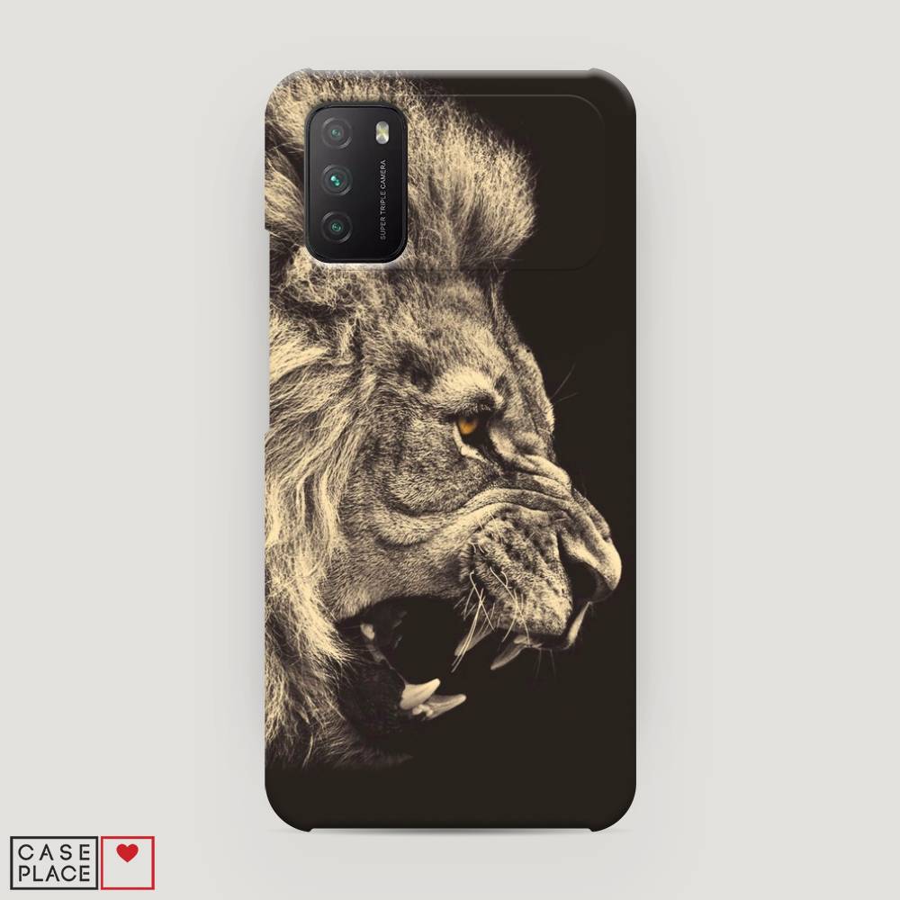 

Пластиковый чехол "Львиный рык 2" на Xiaomi Poco M3, 39520-1