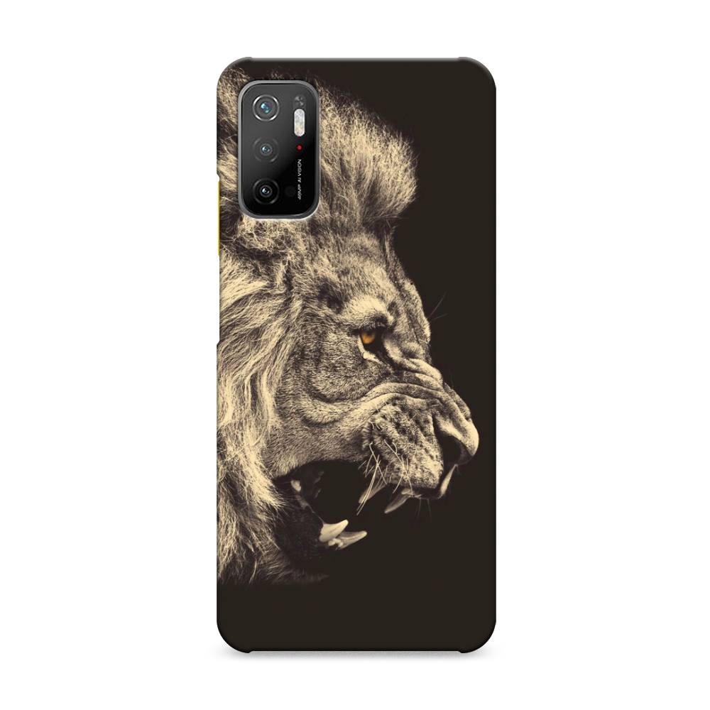 

Пластиковый чехол "Львиный рык 2" на Xiaomi Poco M3 Pro, 311020-1