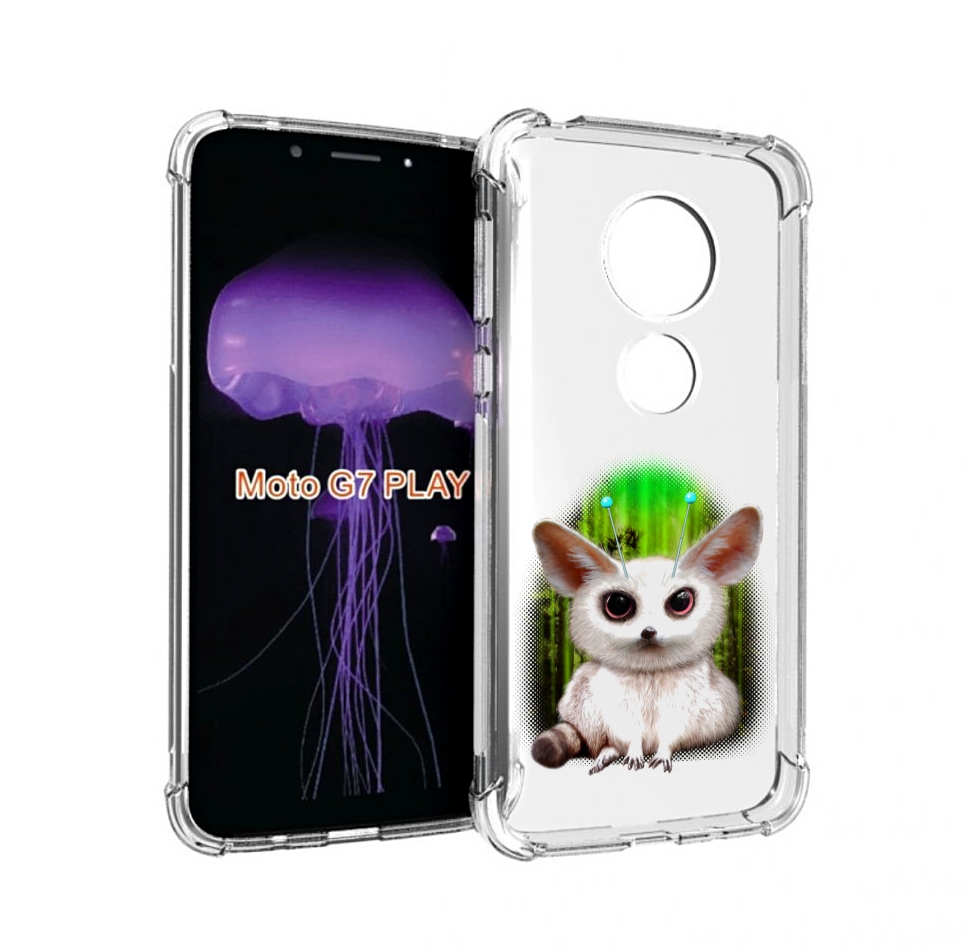 

Чехол MyPads пушистое животное для Motorola Moto G7 Play, Прозрачный, Tocco