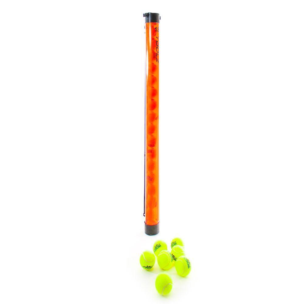 Туба для сбора теннисных мячей TOOLZ на 18 мячей оранжевая