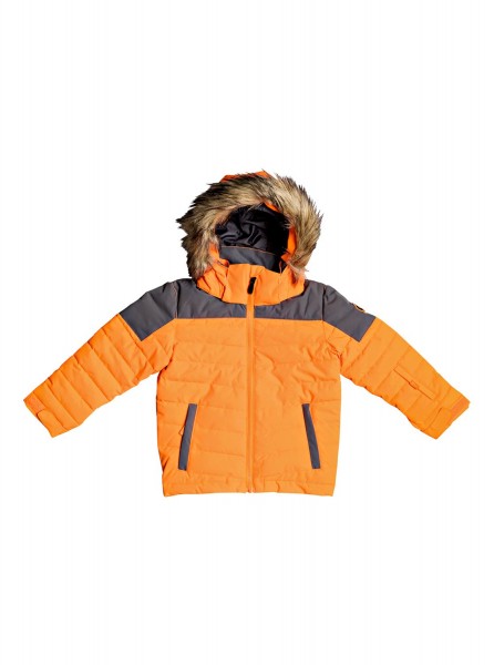 фото Детская сноубордическая куртка edgy kids 2-7 оранжевый 3 quiksilver eqktj03012