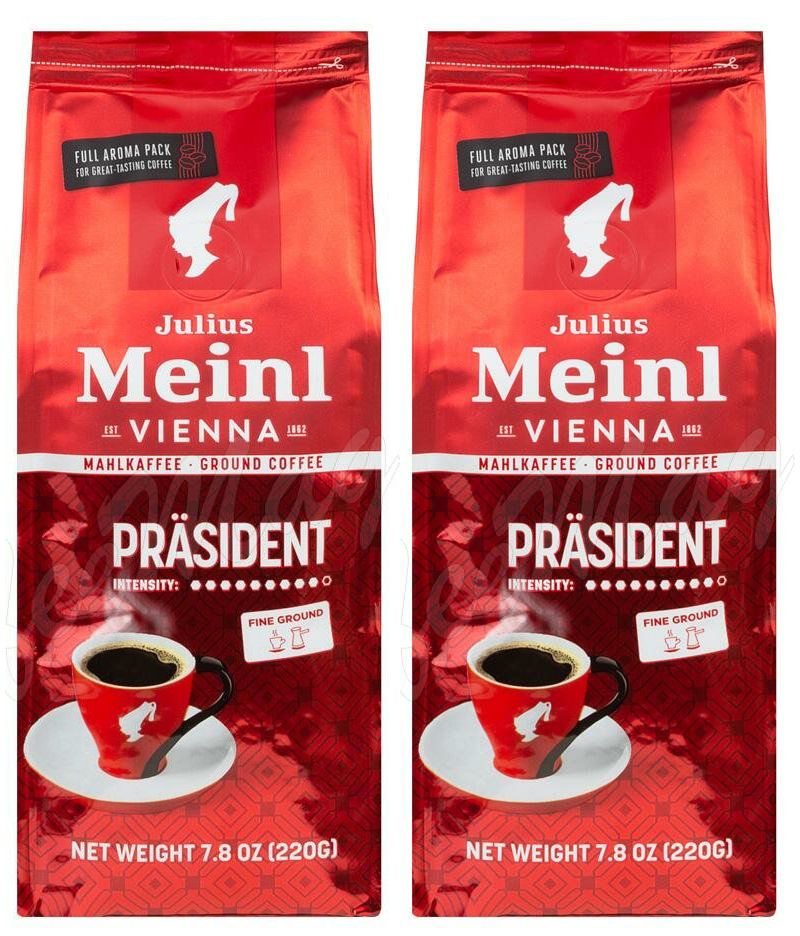 Кофе молотый Julius Meinl Prasident Classic Collection 220 г х 2 шт 1624₽