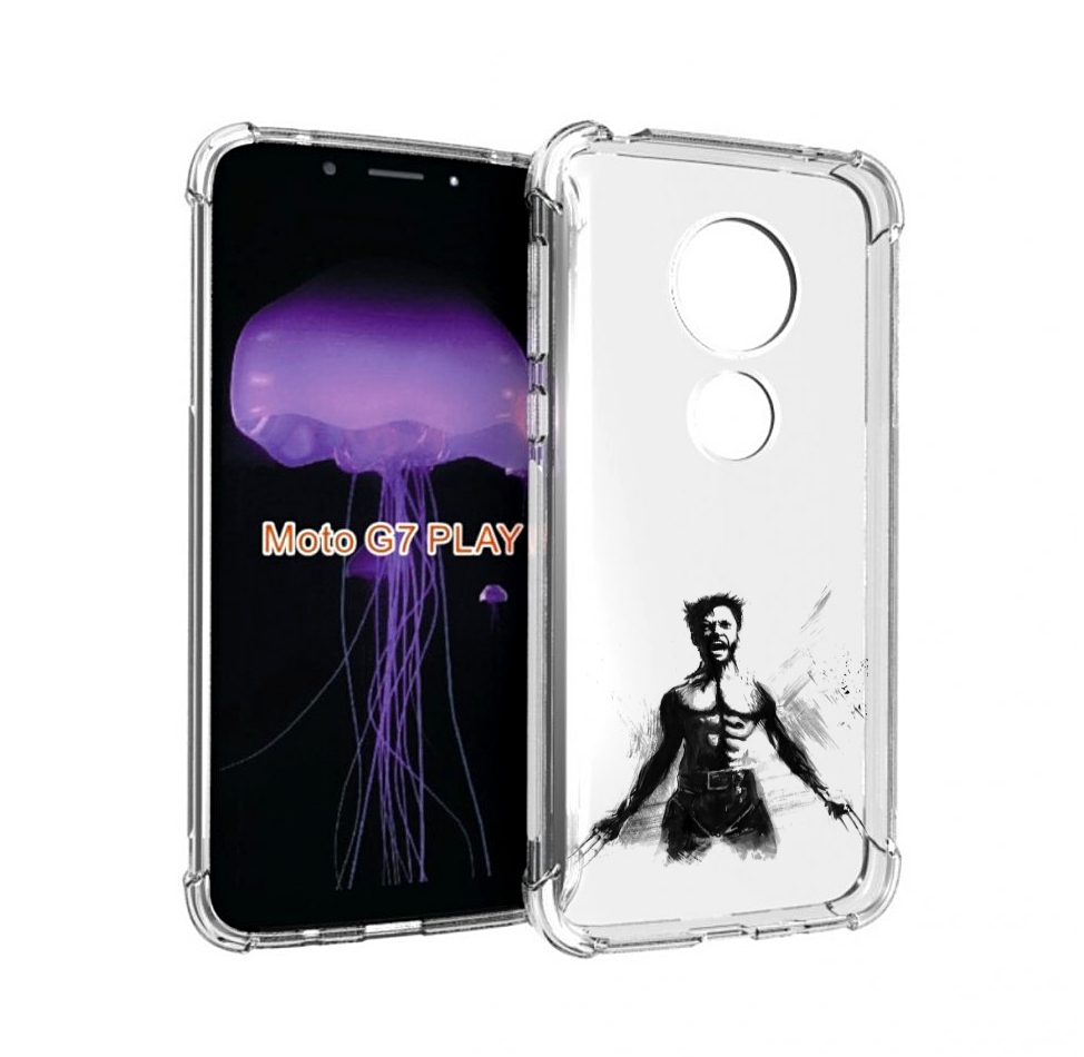 

Чехол MyPads росомаха для Motorola Moto G7 Play, Прозрачный, Tocco