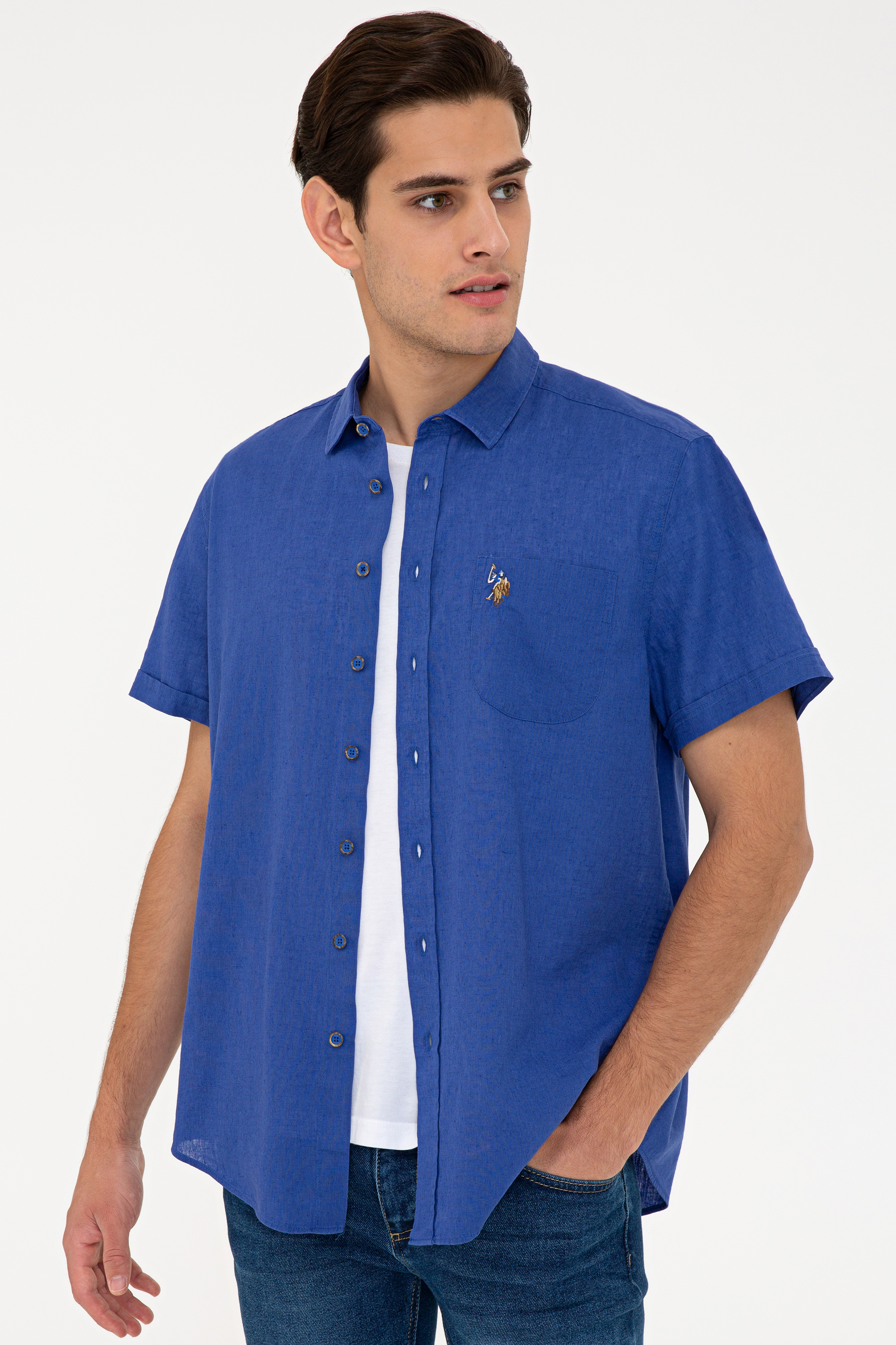 

Рубашка мужская U.S. POLO Assn. G081SZ0040ELFY021Y синяя XL, Синий, G081SZ0040ELFY021Y