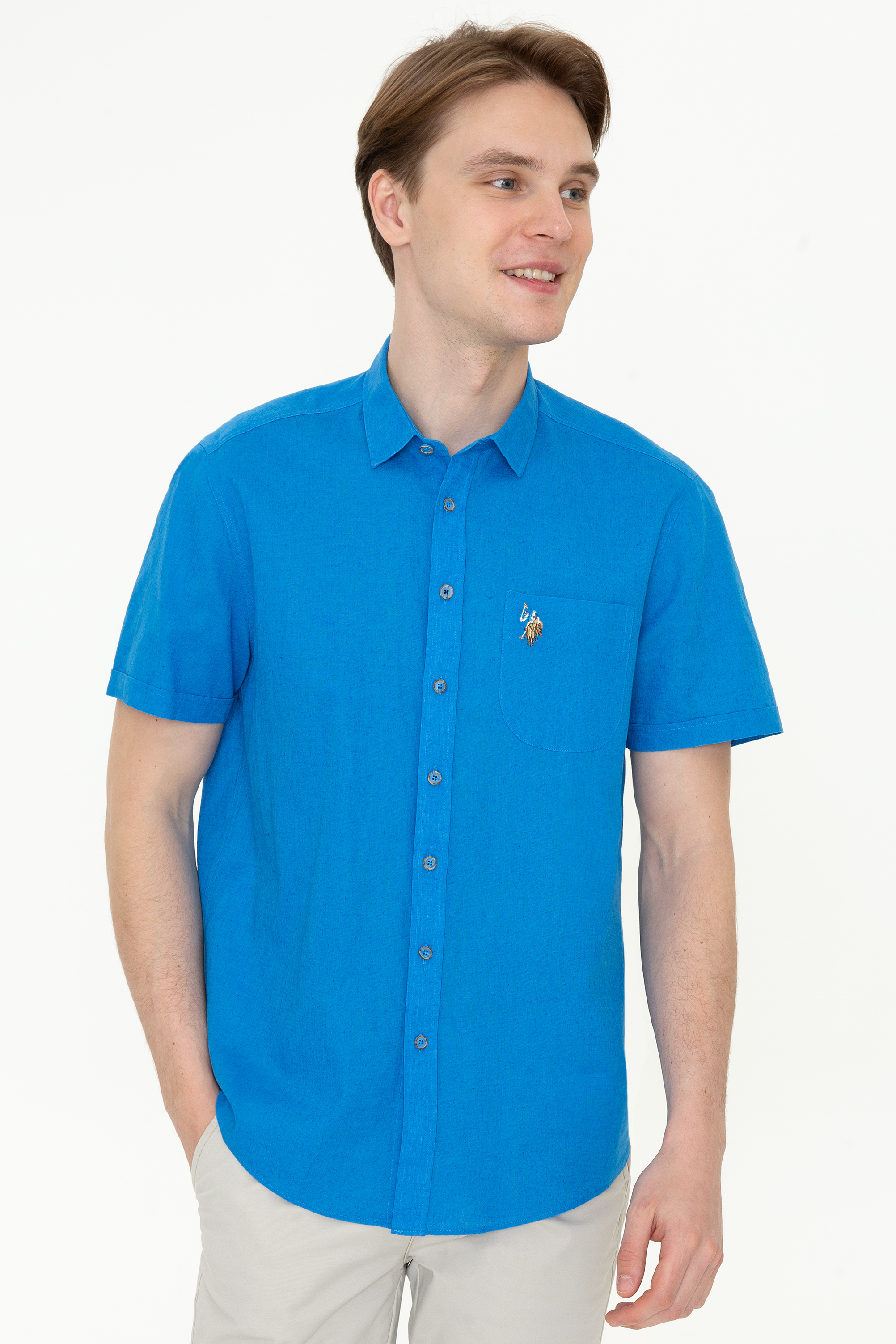 

Рубашка мужская U.S. POLO Assn. G081SZ0040ELFY021Y синяя 2XL, Синий, G081SZ0040ELFY021Y