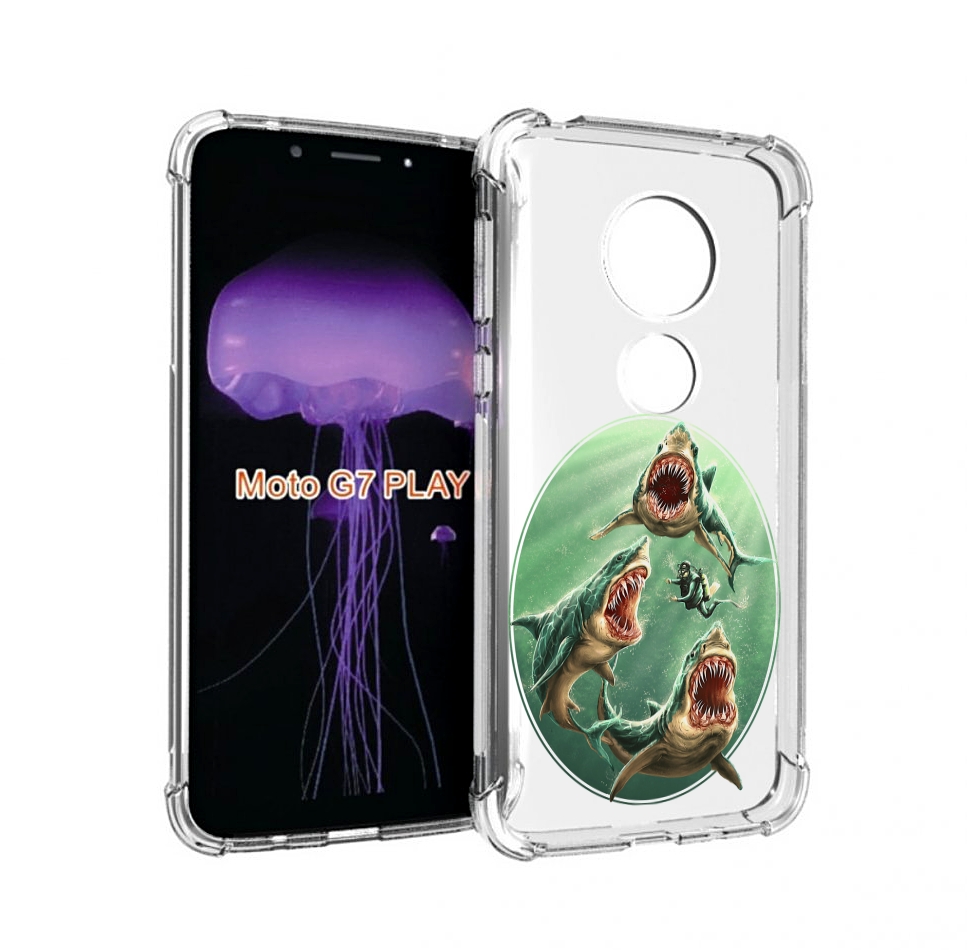 

Чехол MyPads синяя бездна для Motorola Moto G7 Play, Прозрачный, Tocco
