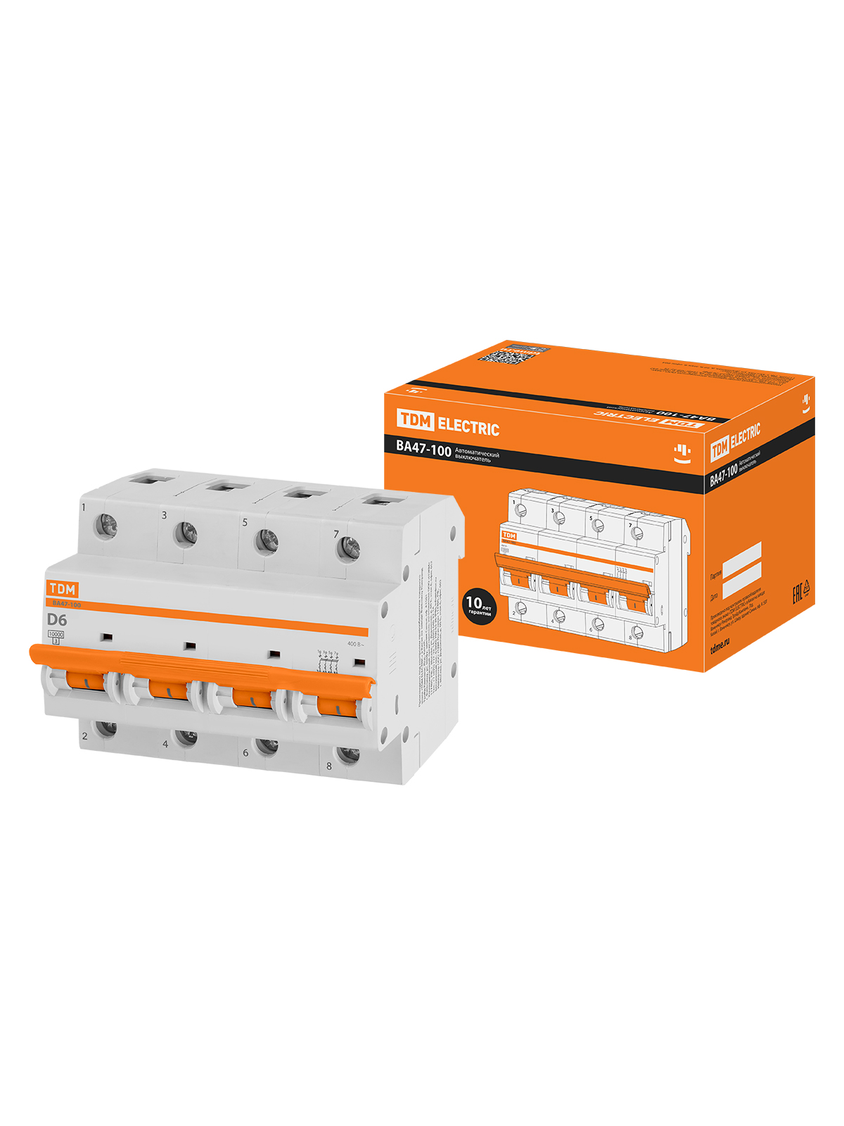 

Автоматический выключатель TDM ELECTRIC SQ0207-0143, ВА47-100