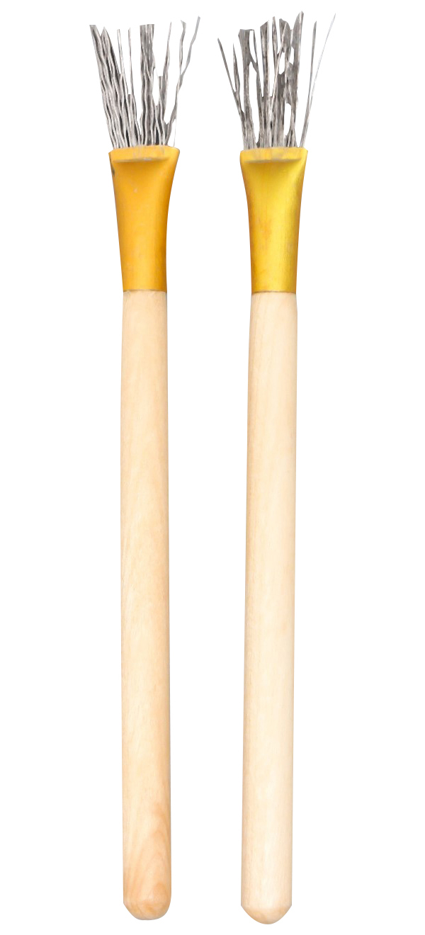 Инструмент для скульптора дерево, металл щетина 2,5 см набор 2 шт 16,5 см