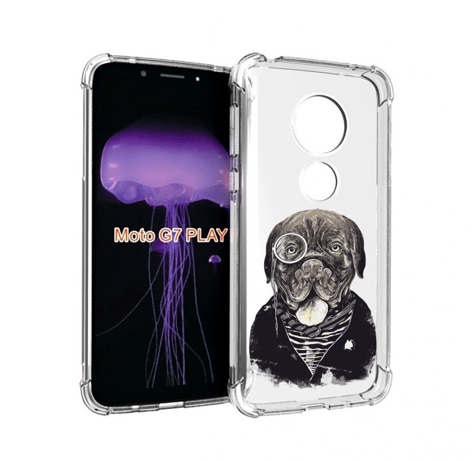 

Чехол MyPads солидный песик для Motorola Moto G7 Play, Прозрачный, Tocco