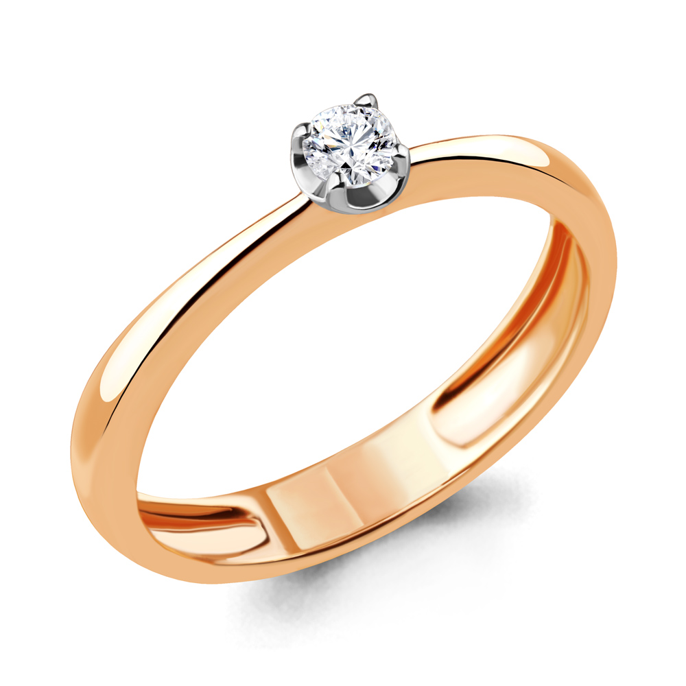 

Кольцо из красного золота с бриллиантом Aquamarine Aquamarine 961282к_585_кз р, 961282к_585_кз