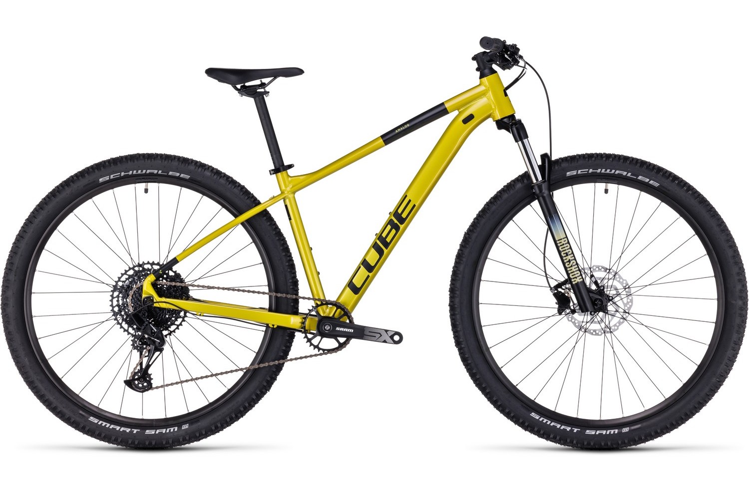 Горный велосипед Cube Analog 29, год 2023, цвет Желтый-Черный, ростовка 20