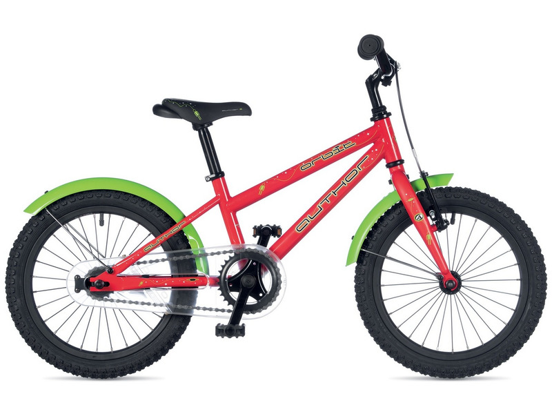 Детский велосипед Author Orbit 16, год 2019, цвет Оранжевый-Зеленый