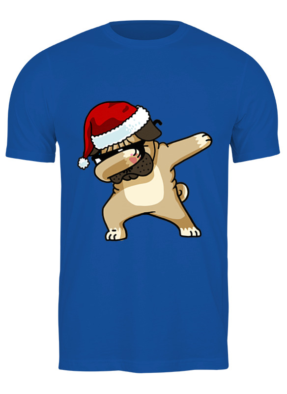 

Футболка мужская Printio Dabbing dog синяя L, Синий, Dabbing dog