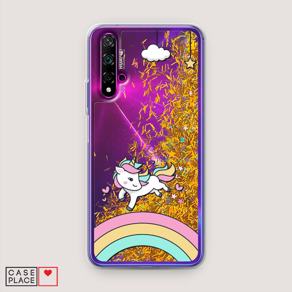 

Чехол Awog на Huawei Nova 5T "Единорог на радуге", Разноцветный, 610590-1