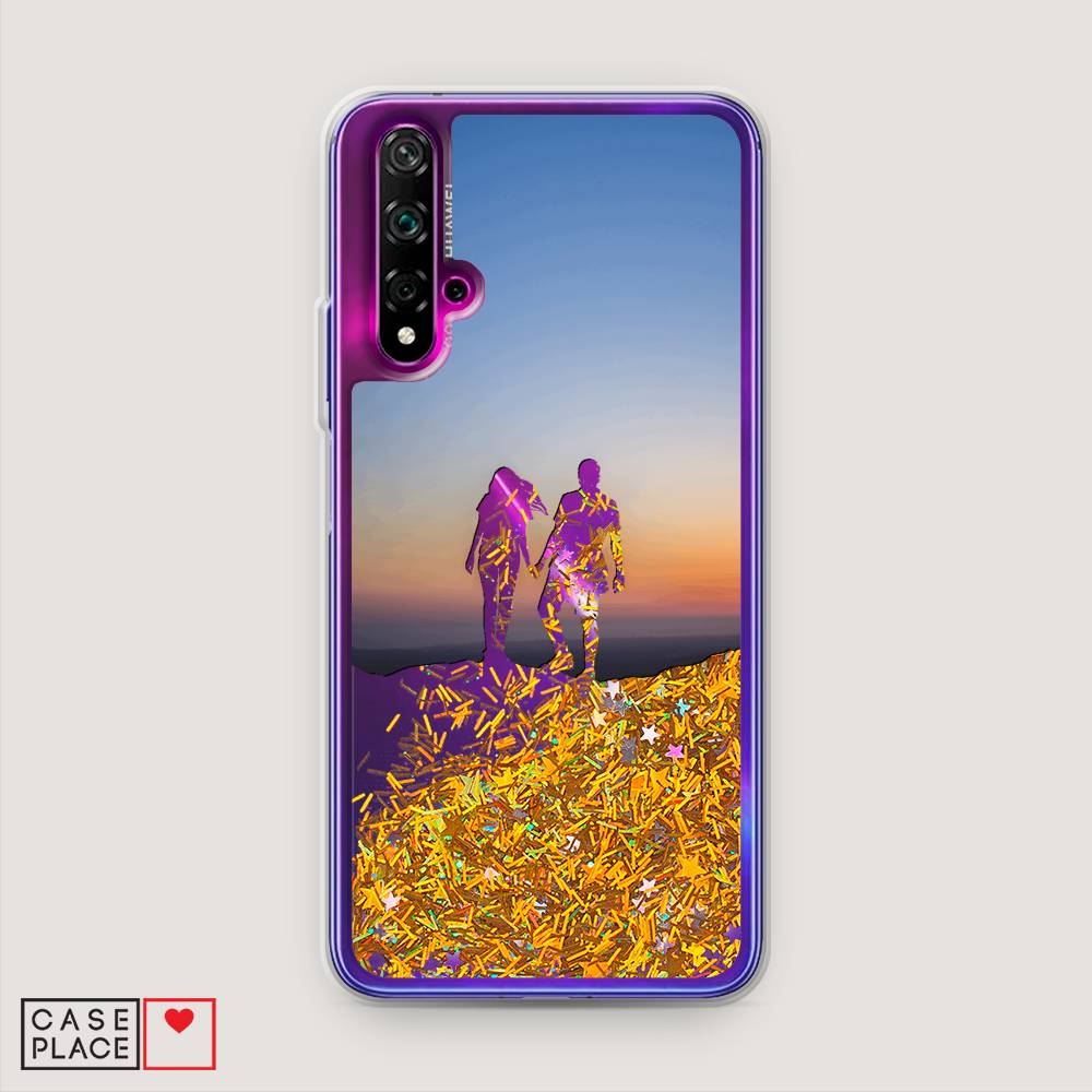 

Чехол Awog на Huawei Nova 5T "Пара на краю света", Разноцветный, 610590-1