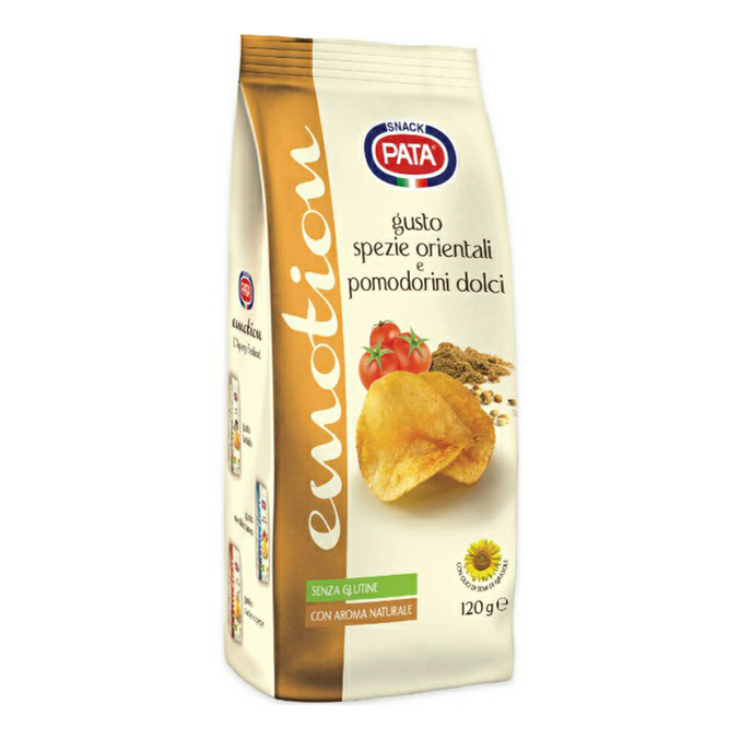 

Чипсы картофельные Pata Emotion со вкусом восточных специй и помидоров черри 120 г