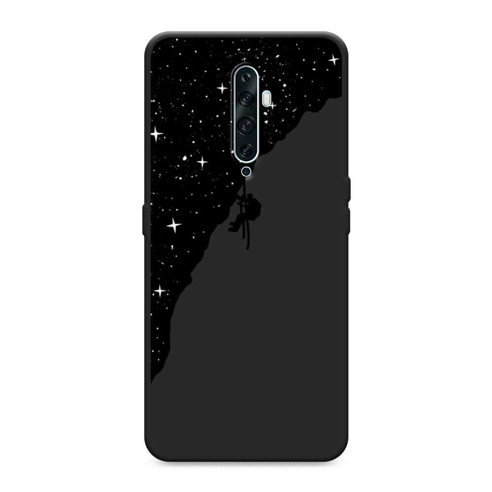 фото Матовый силиконовый чехол "скалолаз в космосе" на oppo reno 2z awog