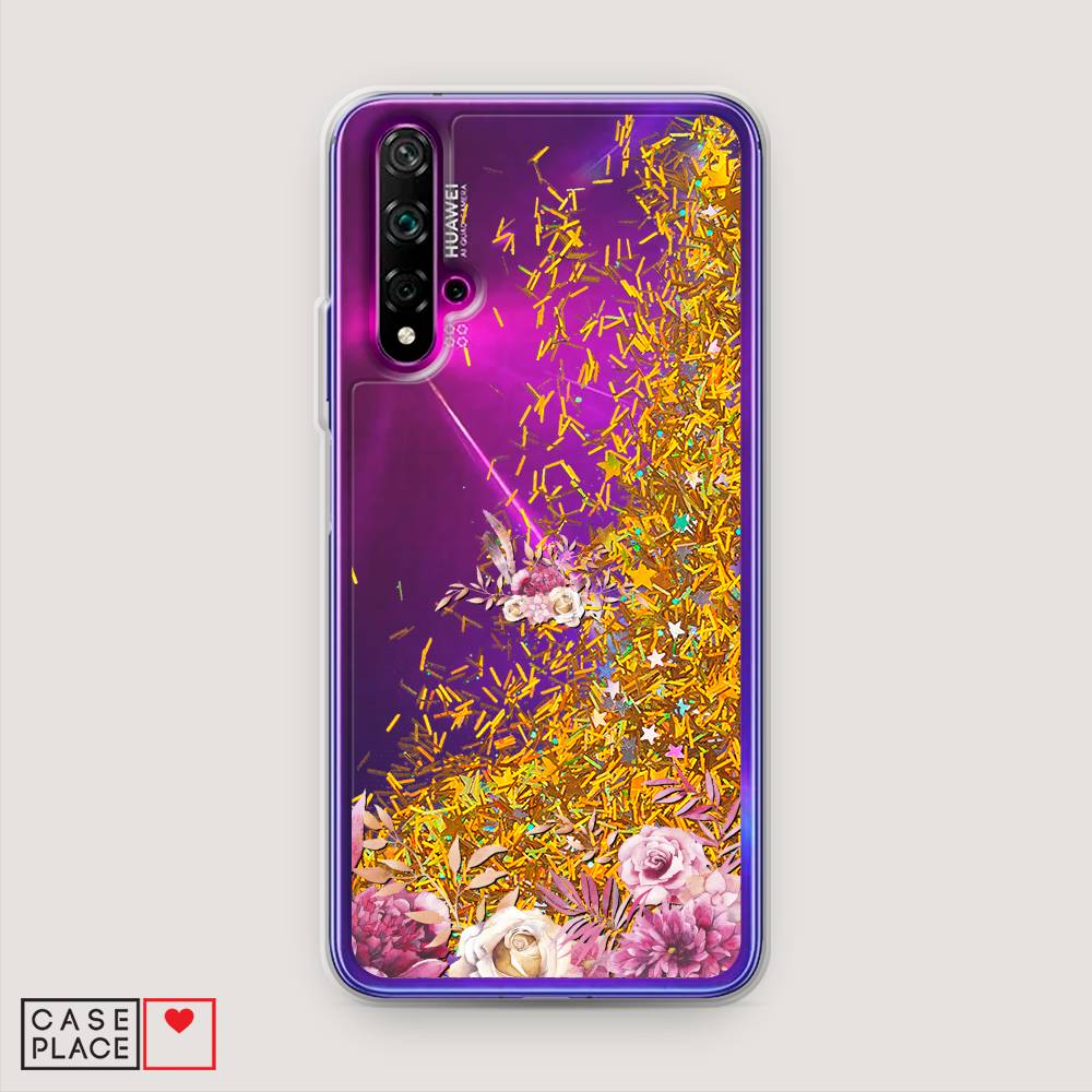 

Чехол Awog на Huawei Nova 5T "Нежные розовые цветы", Разноцветный, 610590-1