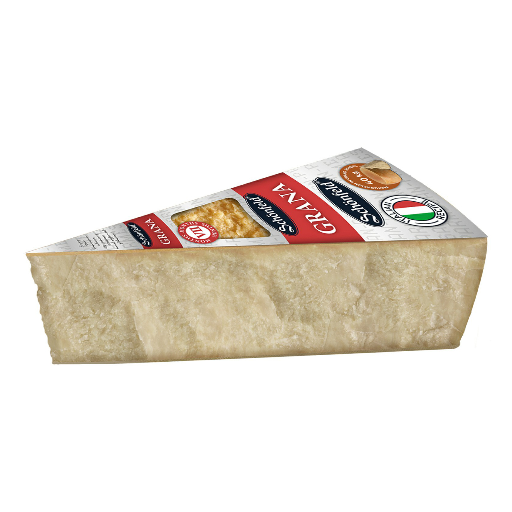 Сыр твердый Schonfeld Грана 7 месяцев созревания 43%