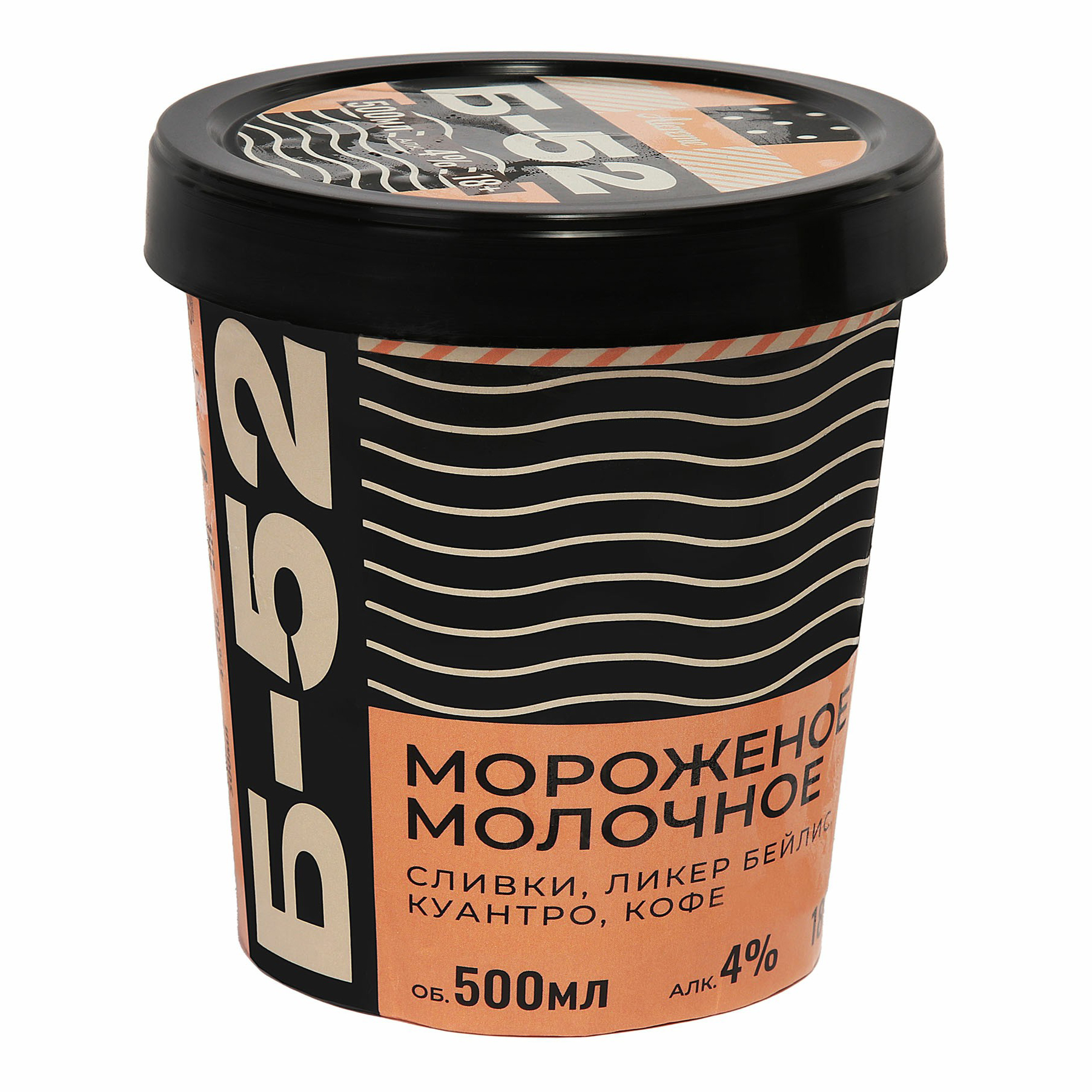 

Мороженое Молочное Alcreme Б-52 с ликером 500 мл