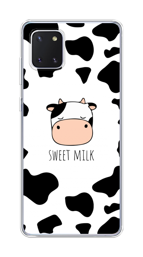 

Чехол на Samsung Galaxy Note 10 Lite "Sweet milk", Розовый;белый;черный, 29150-1