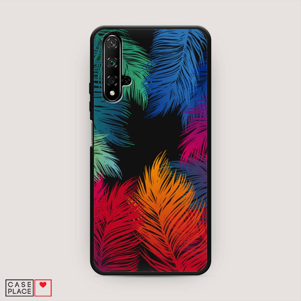 фото Чехол awog "рамка из перьев" для huawei nova 5t