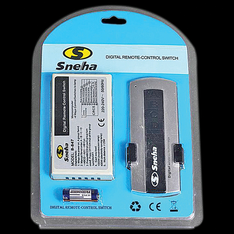 

Remote Control 4 Wire (847/B) дист. выключатель Sneha 96449