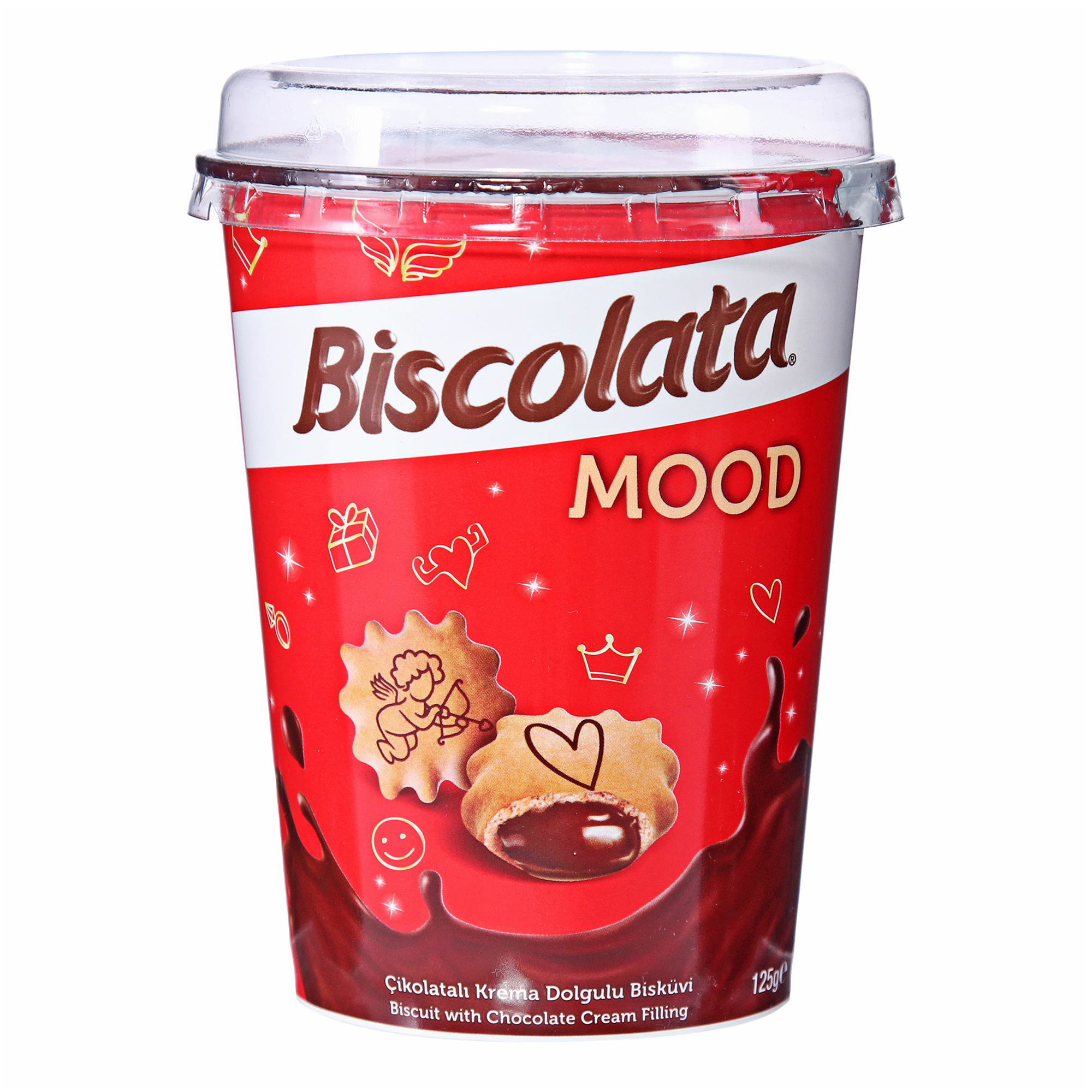 фото Печенье biscolata mood пшеничное с шоколадом 125 г