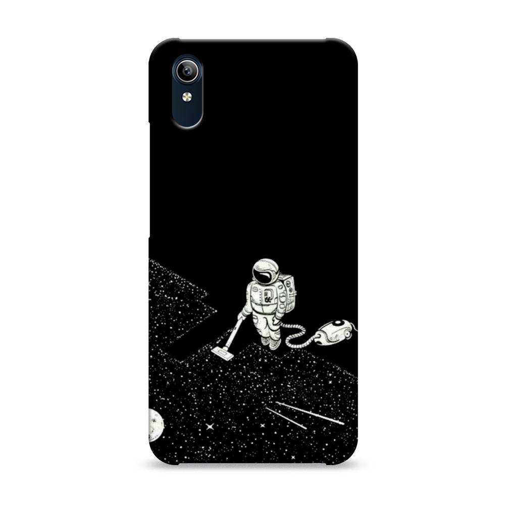 

Пластиковый чехол "Космонавт с пылесосом" на Vivo Y91c, 262820-3
