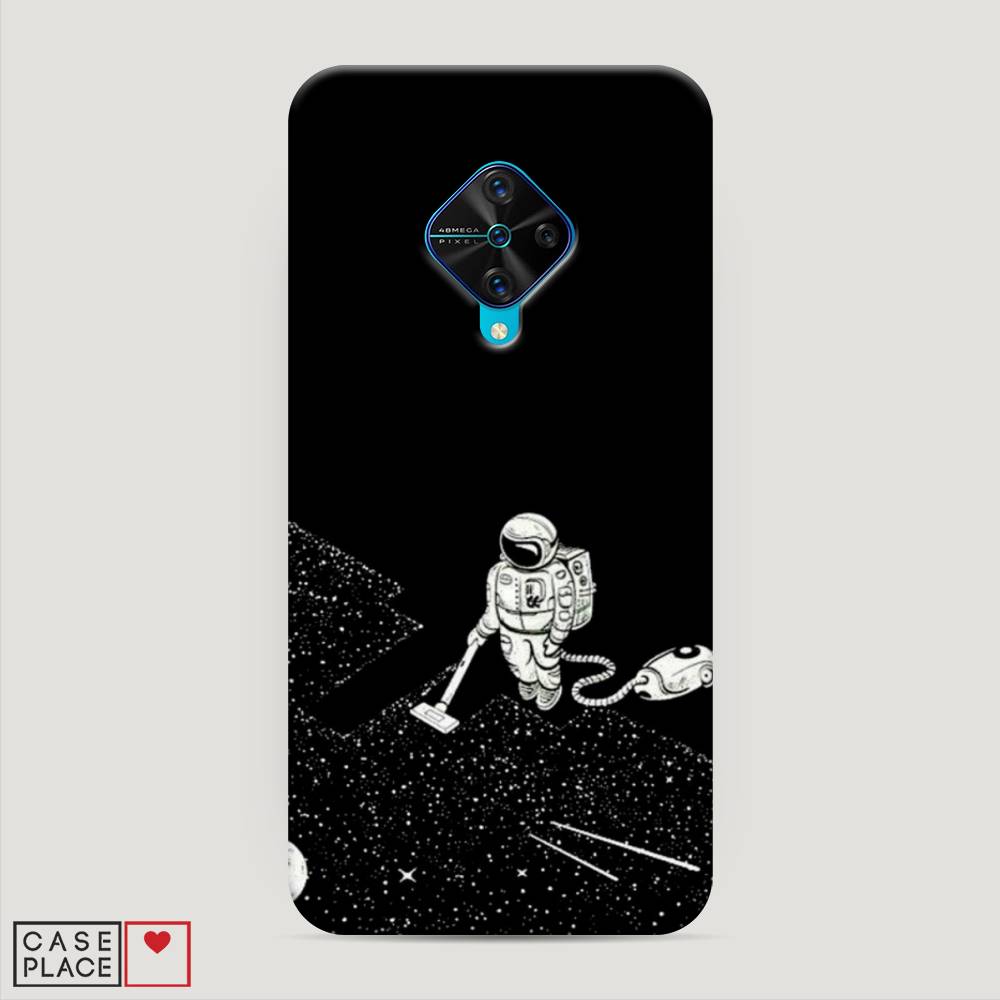 

Пластиковый чехол "Космонавт с пылесосом" на Vivo Y9s, 262420-3