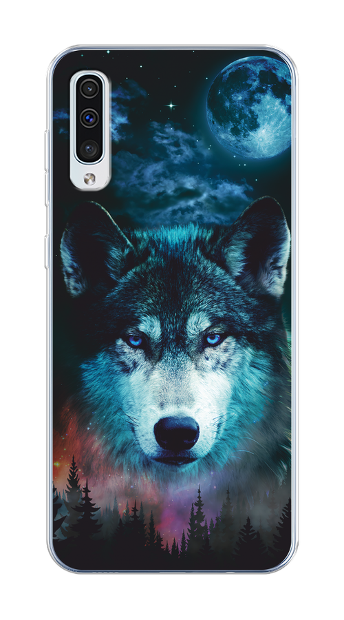 

Чехол на Samsung Galaxy A50/A30S "Лунный волк", Бирюзовый;розовый;синий, 28850-1