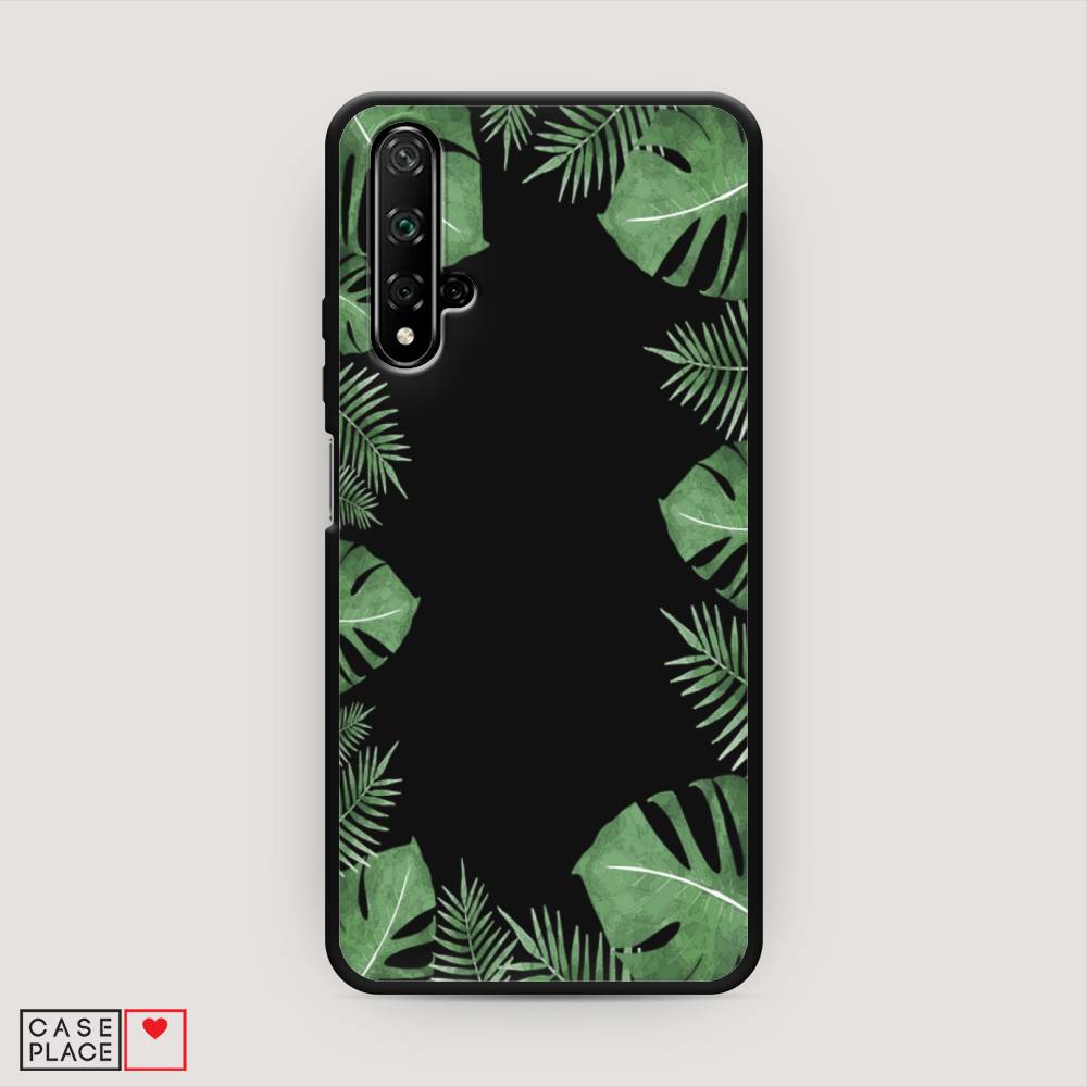 

Чехол Awog на Huawei Nova 5T "Листья папоротника рамка", Разноцветный, 610552-1