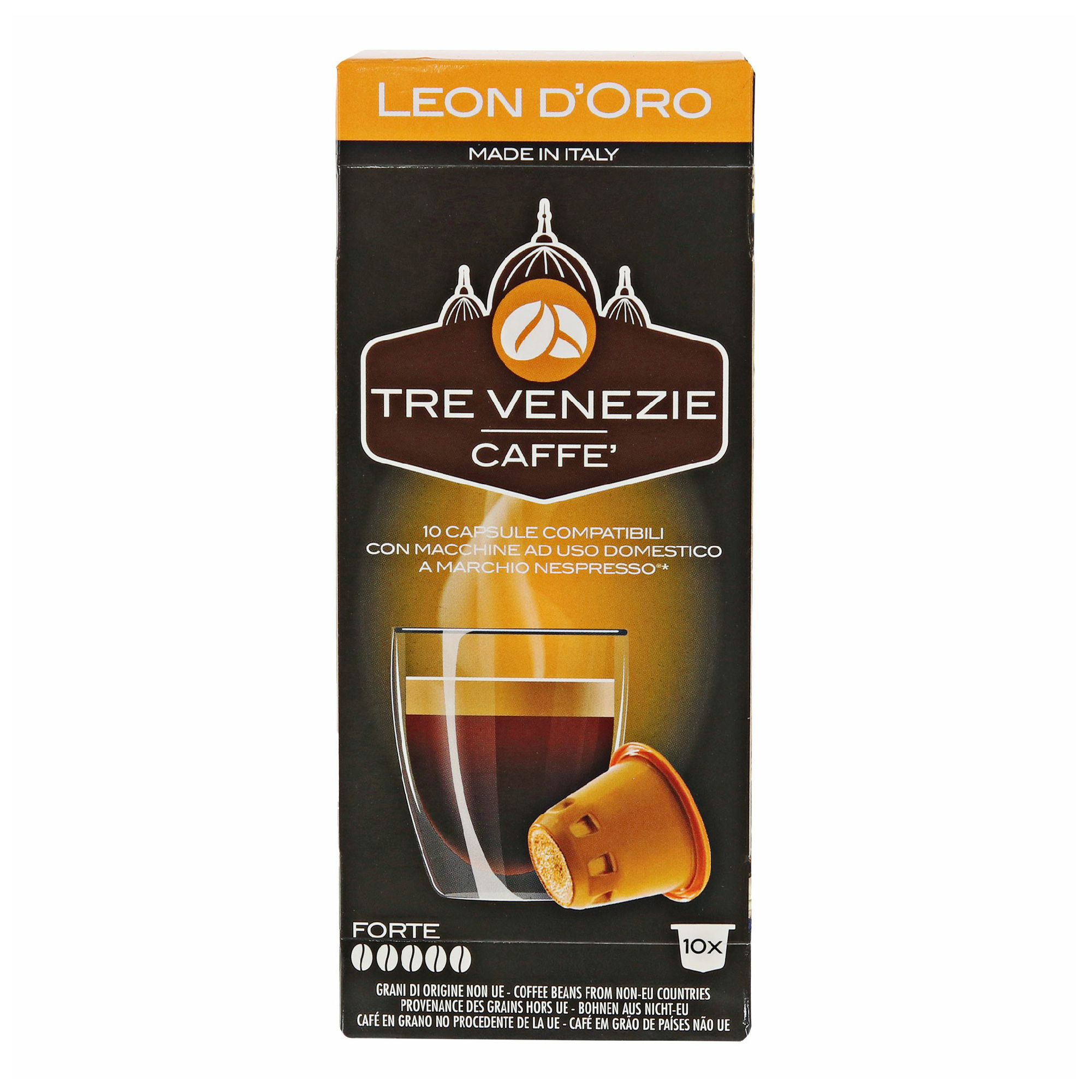 Кофе Tre Venezie Caffe Leone Doro в капсулах 700 г 10 шт