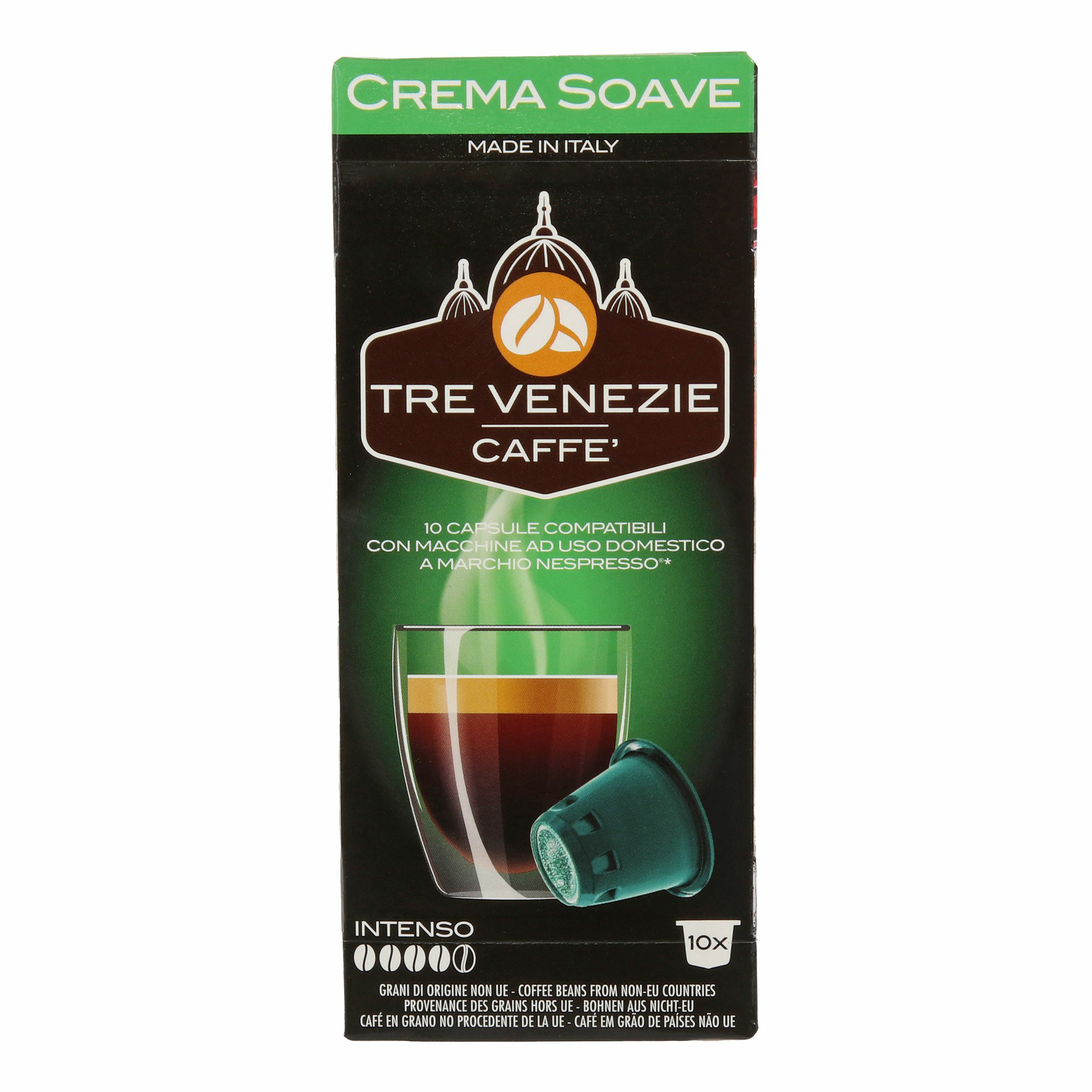 Кофе Tre Venezie Caffe Crema Soave в капсулах 700 г 10 шт