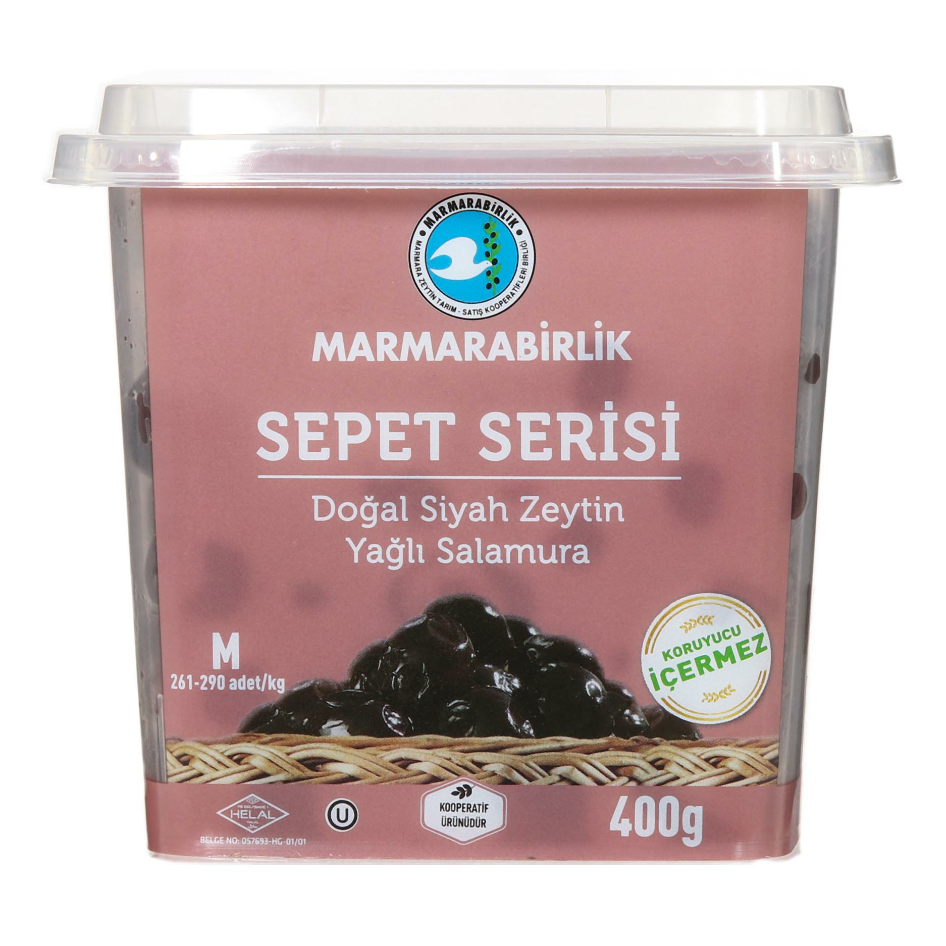 

Маслины Marmarabirlik Super с косточкой 400 г
