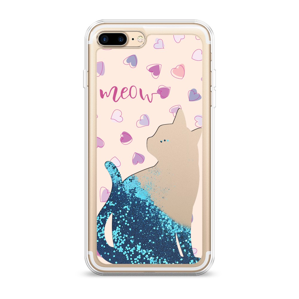 

Чехол Awog на Apple iPhone 8 Plus / Айфон 8 Plus "Прозрачный кот", Разноцветный, 10993-1