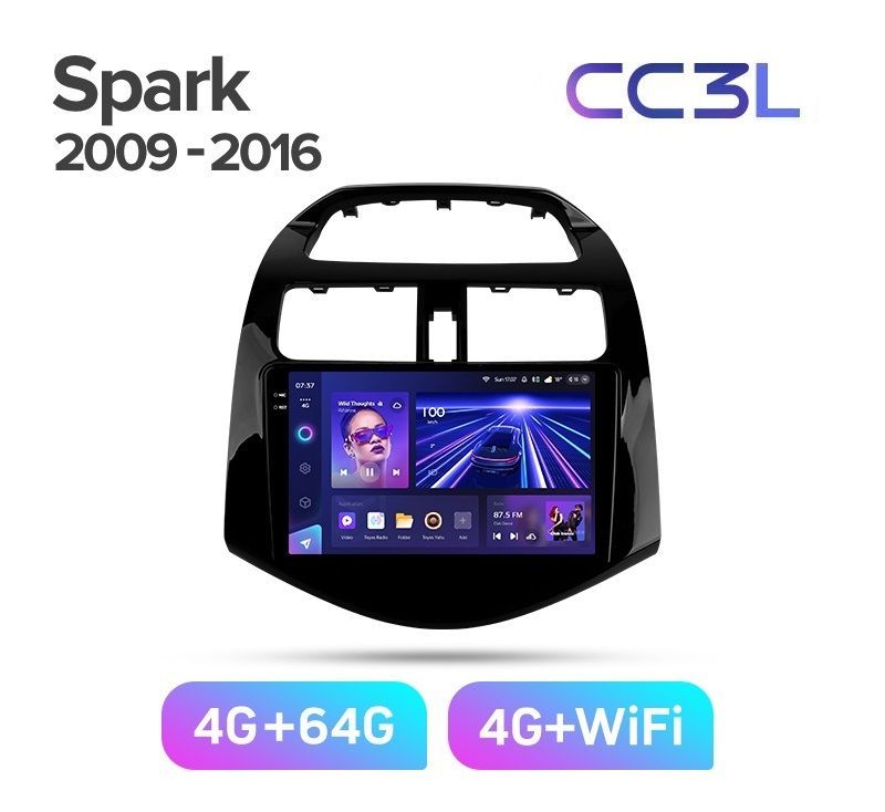 Магнитола TEYES CHEVROLET SPARK 2009-2016 г CC3L 464ГБ Android 10 IPS экран DSP 4G мо 4789000₽
