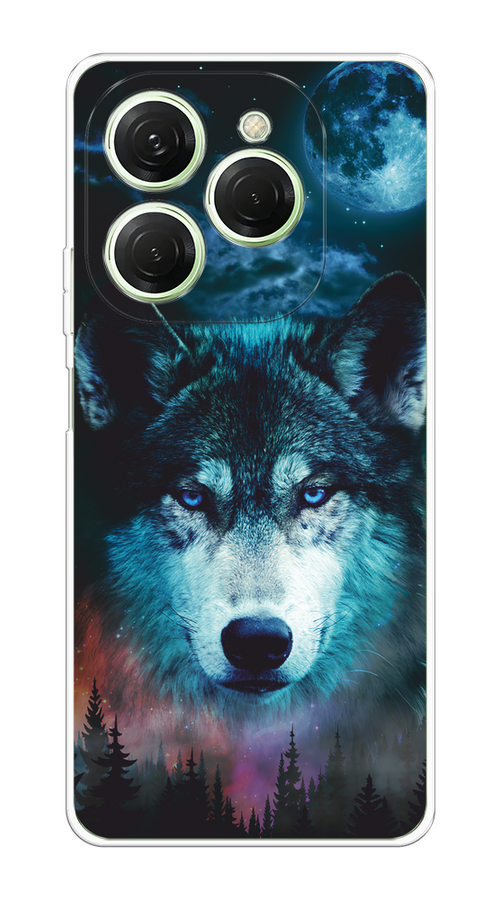 

Чехол на Tecno Spark 20 Pro "Лунный волк", Бирюзовый;розовый;синий, 304850-1