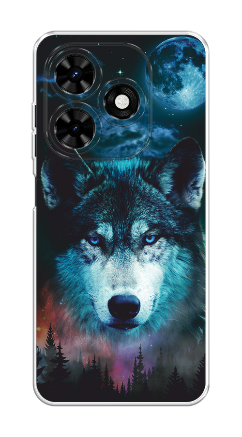 

Чехол на Tecno Spark 20C "Лунный волк", Бирюзовый;розовый;синий, 304950-1