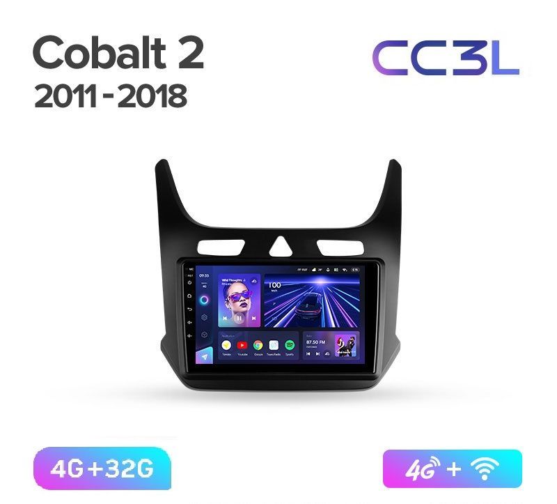 Магнитола TEYES CHEVROLET COBALT 2011-2018 г CC3L 432ГБ Android 10 IPS экран DSP 4G м 4589000₽